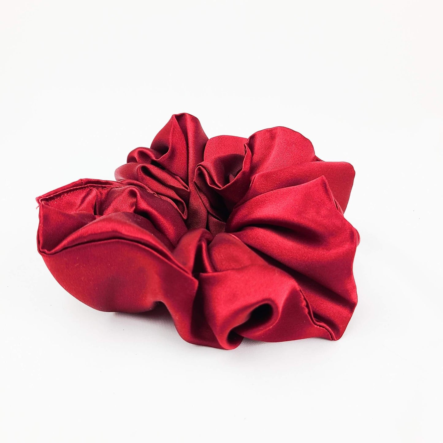 R Belliard Silk Scrunchie Deep Red - RBelliard