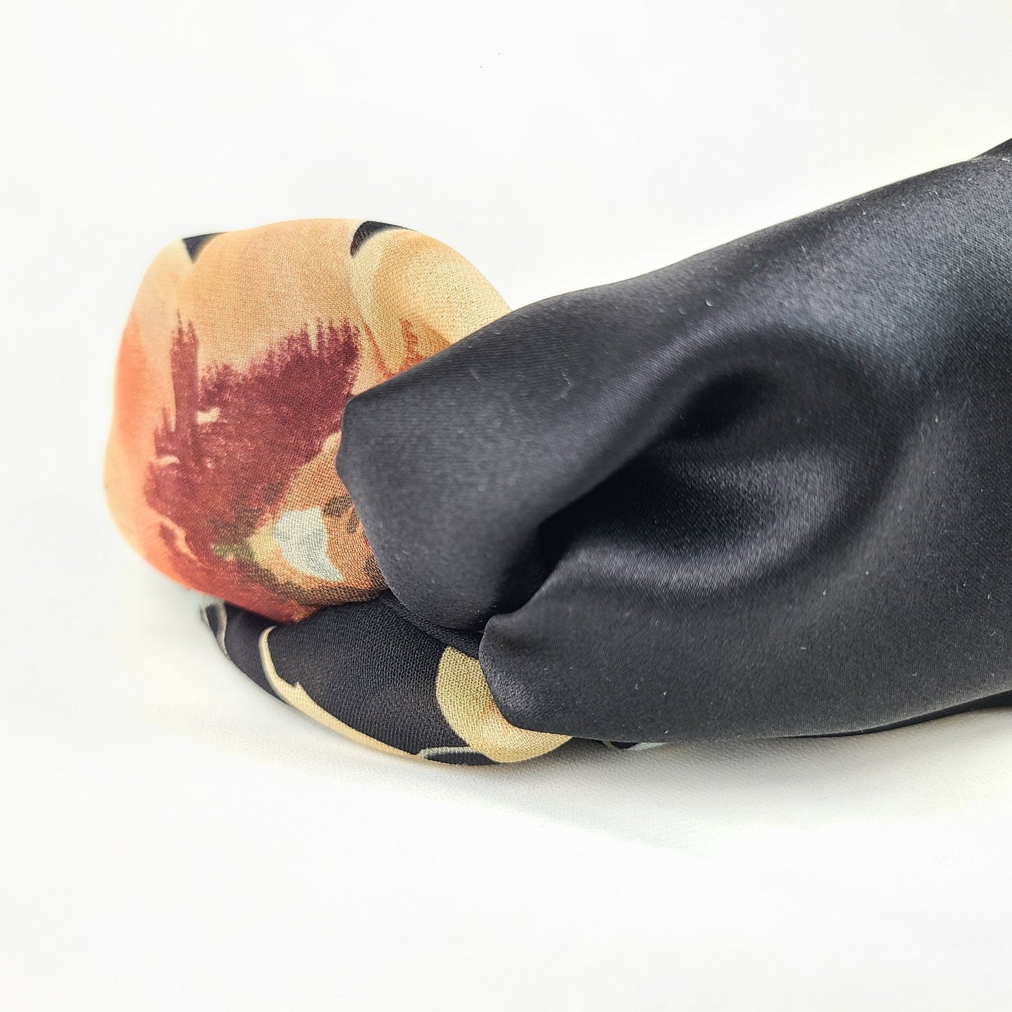 2 Color Black Silk Knot Headband R Belliard - RBelliard