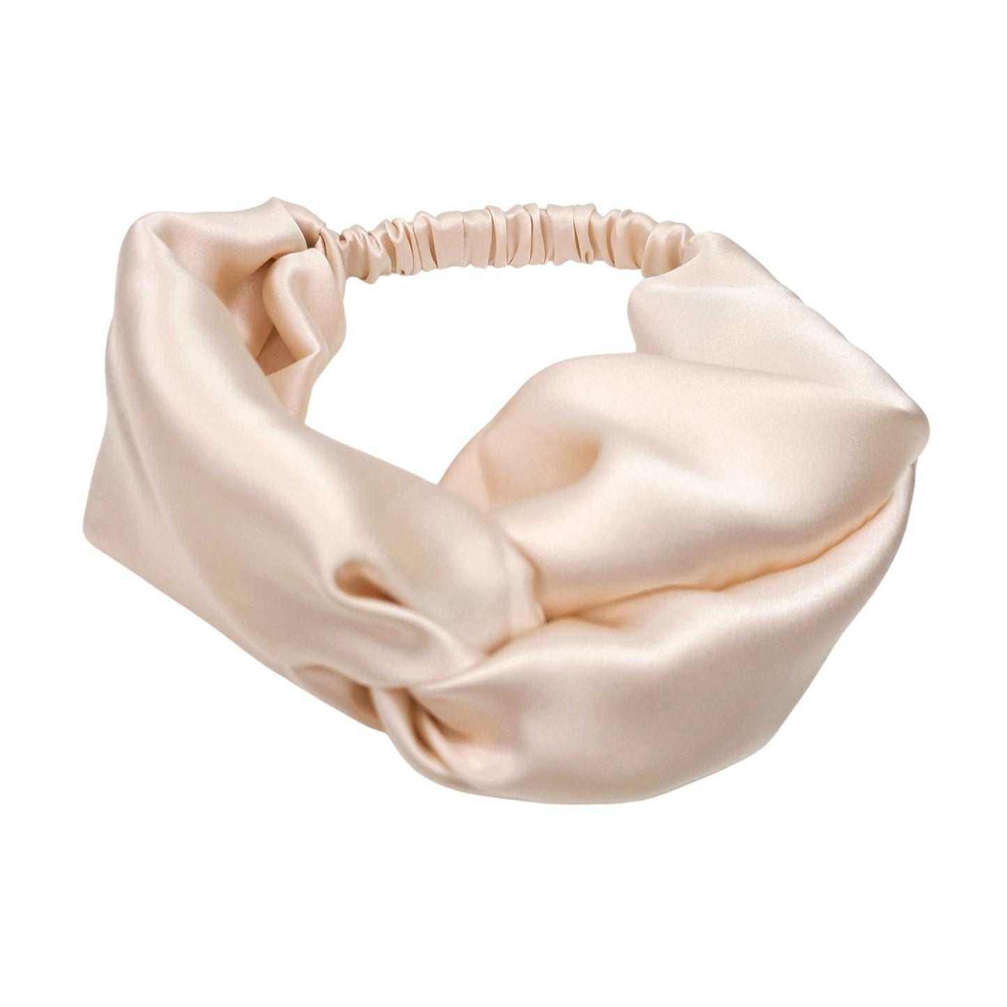 Silk Knot Headband Ivory R Belliard - RBelliard