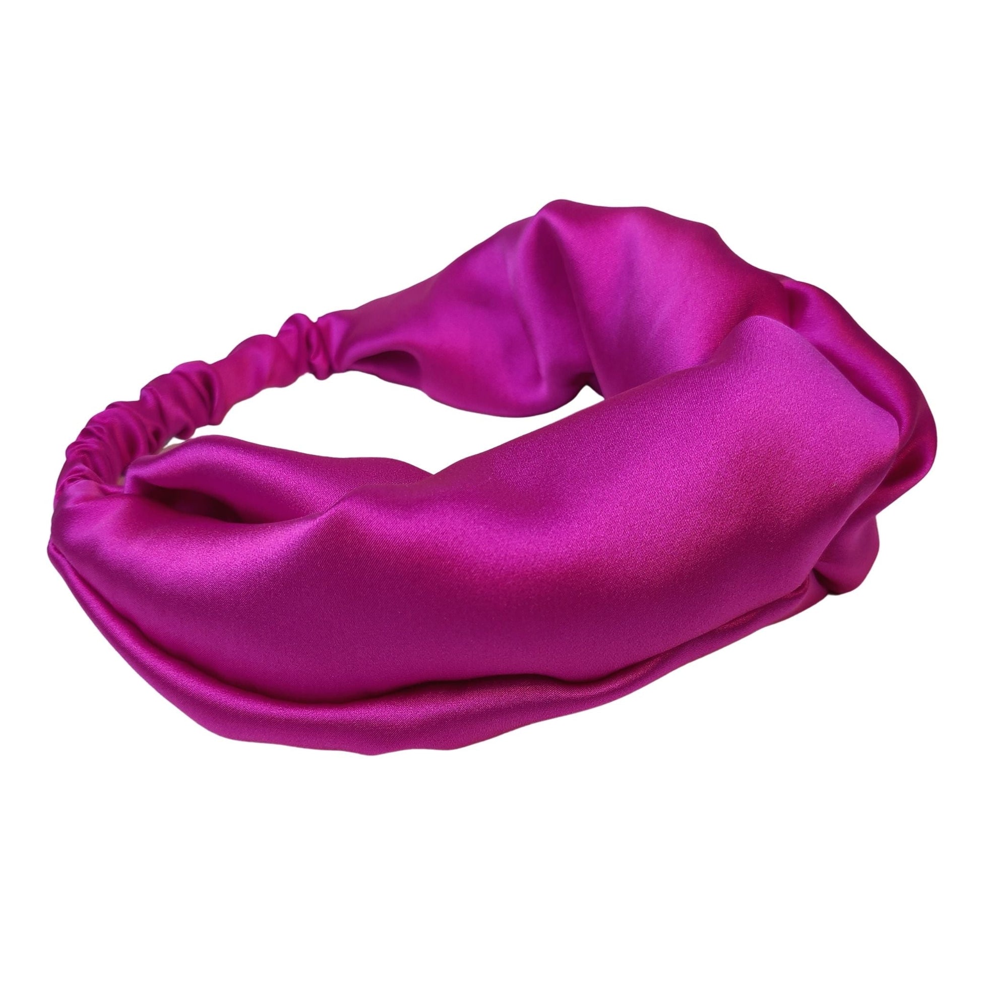 Pink Silk Headband - Knotted Headband Style - RBelliard