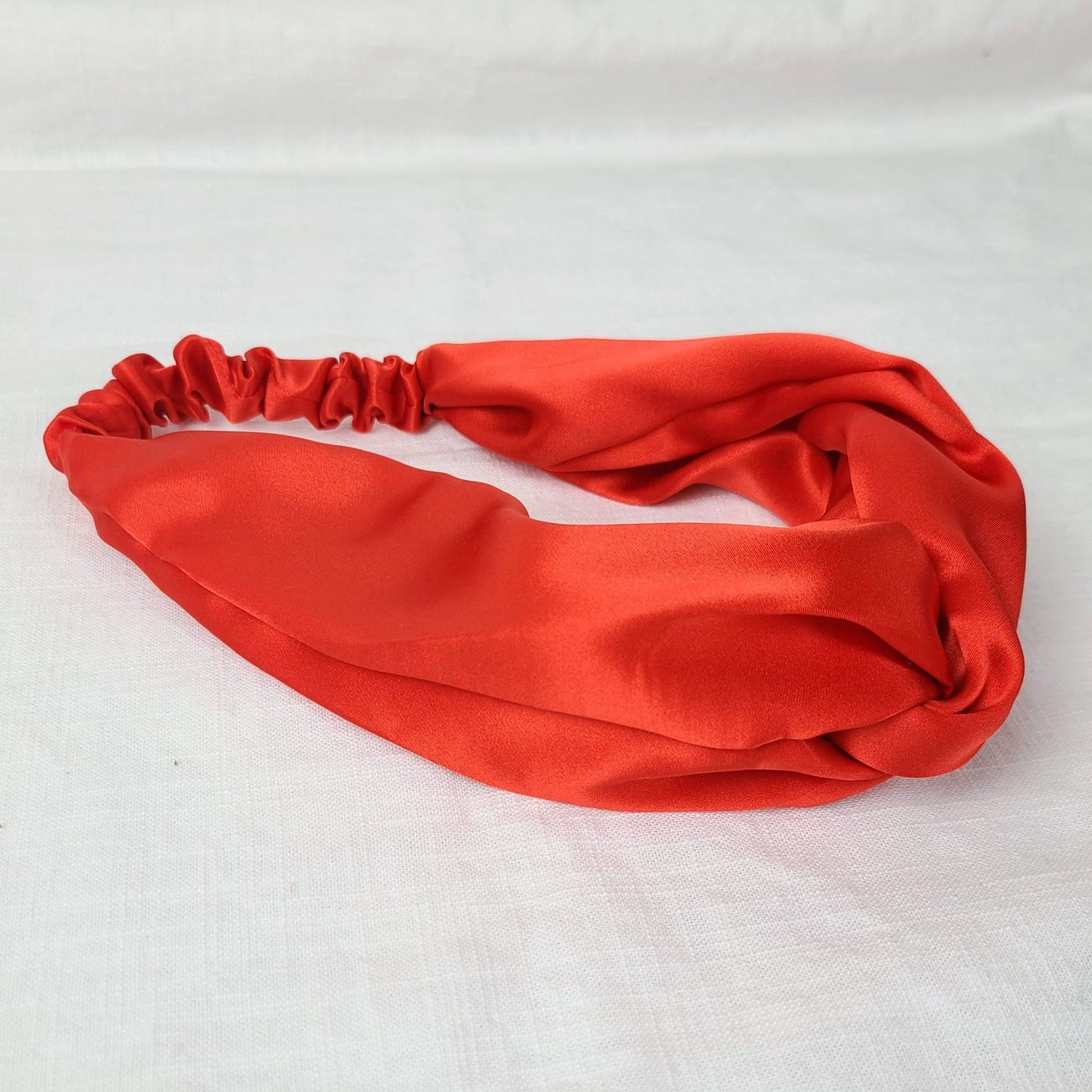 Silk Knot headband - orange- RBelliard