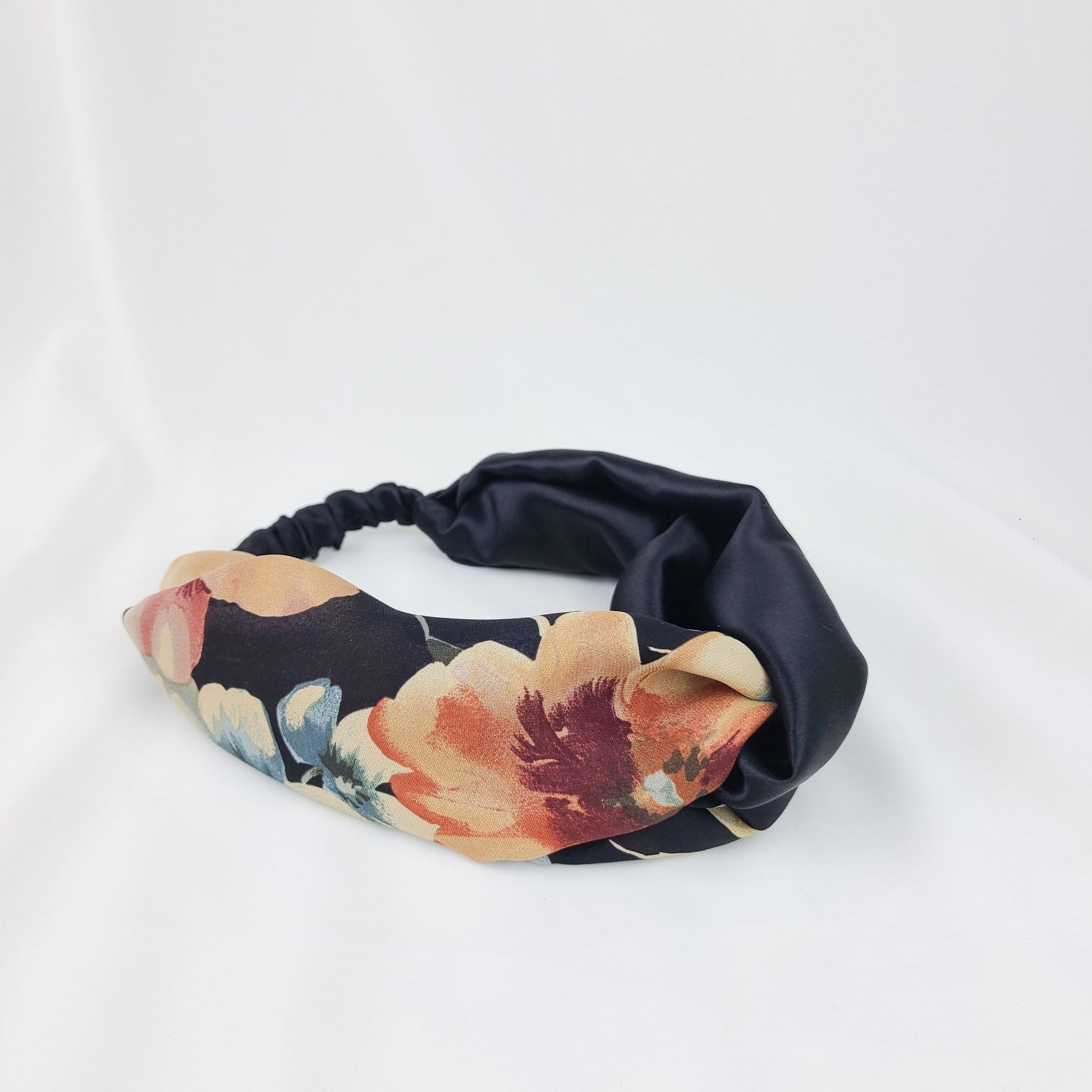 2 Color Black Silk Knot Headband R Belliard - RBelliard