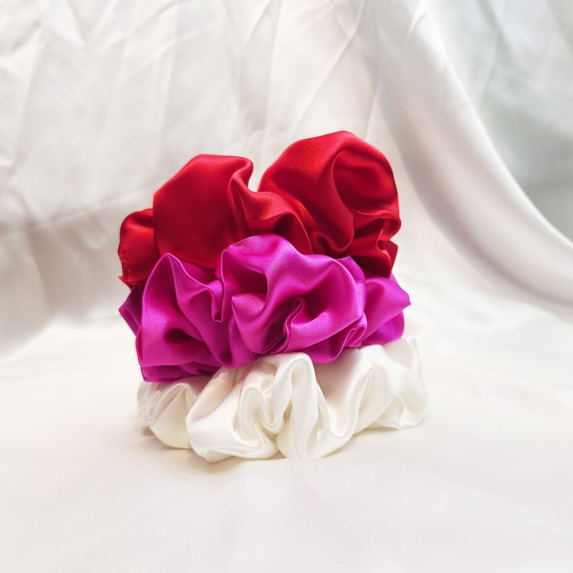 Valentines Day XL Large Silk Scrunchie Set - RBelliard