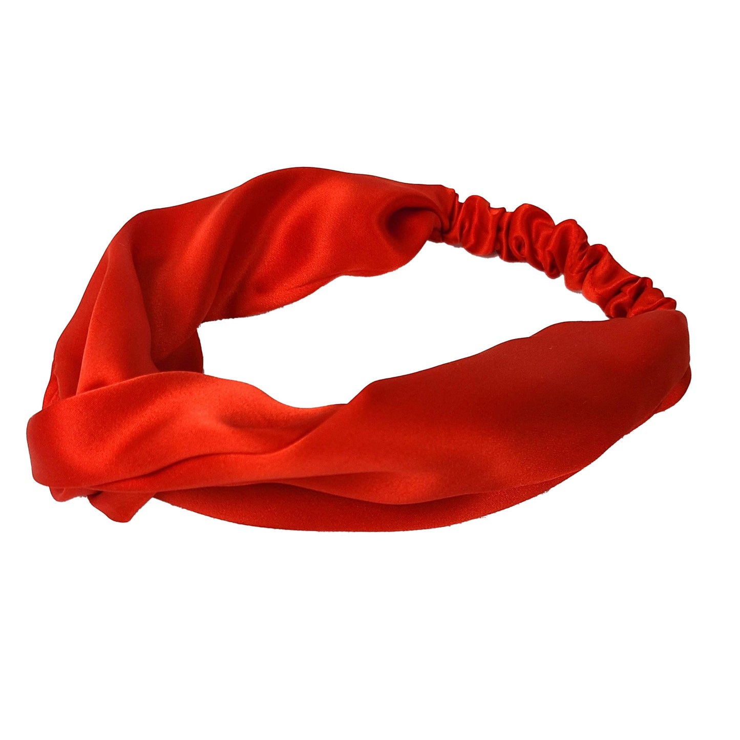 R Belliard Silk Knot Headband - Fiery Orange - RBelliard