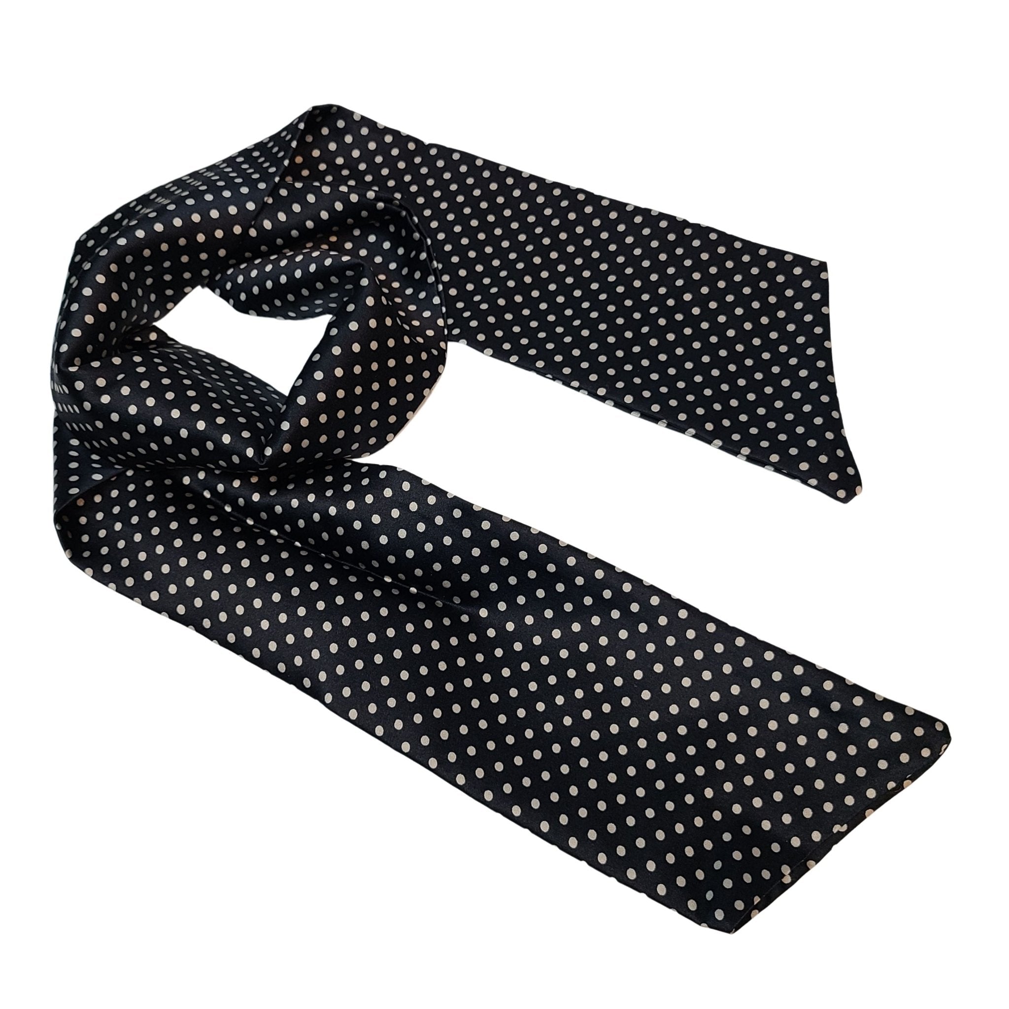 Silk head hot sale scarf black